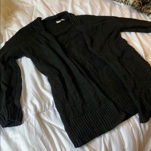 Black sweater cardigan